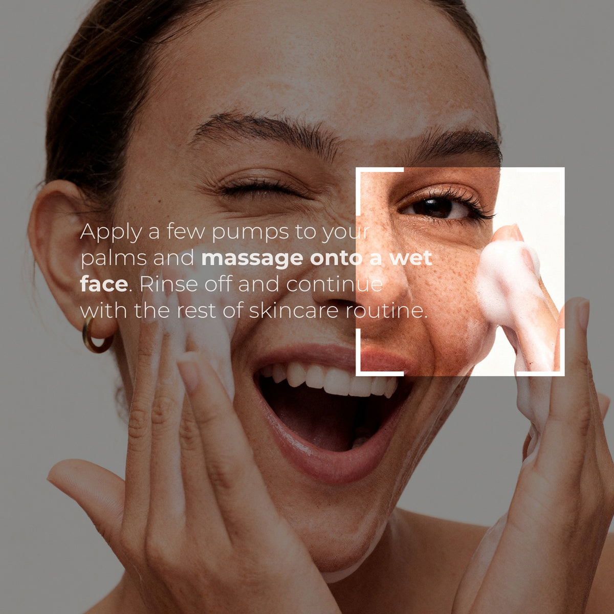 Amino Foam for the Second Step of Facial Cleansing