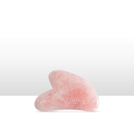 Pink Quartz Gua Sha Stone for Face Massage 