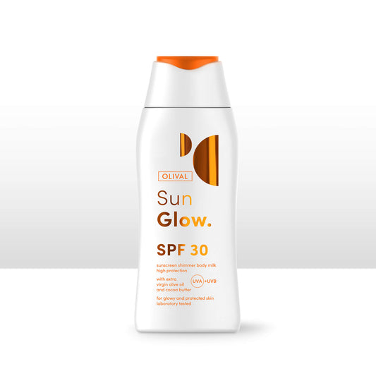 SunGlow. Sunscreen Shimmer  Body Milk SPF 30 